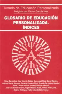 GLOSARIO DE EDUC. PERSONALIZADA. INDICES