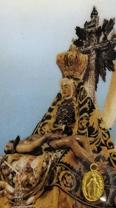 ESTAMPA VIRGEN ANGUSTIAS-MEDALLA MILAGROSA