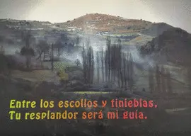 POSTAL PAISAJE CON FRASE