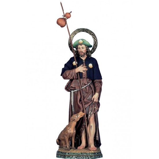 FIGURA SAN ROQUE. MALE SAINTS.